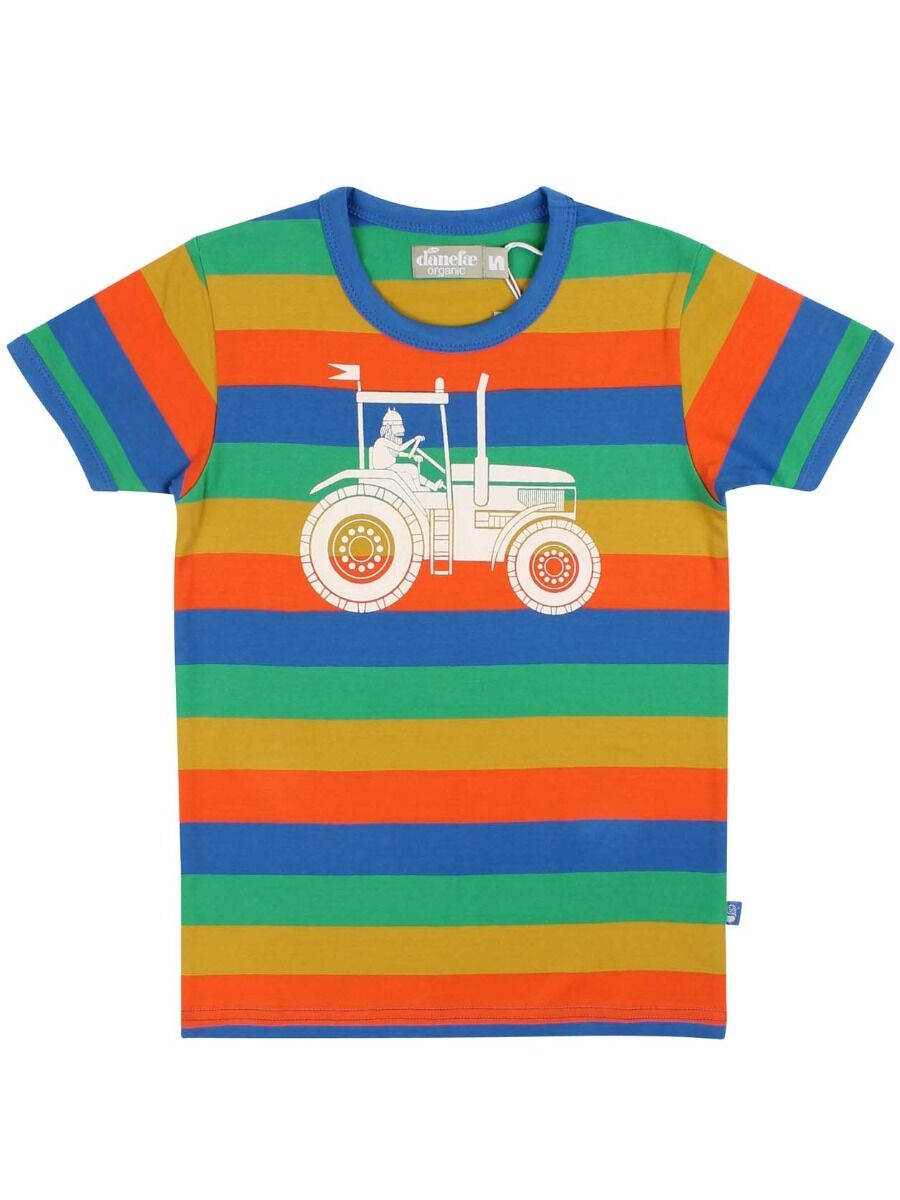 T-shirt til børn med viking på traktor 