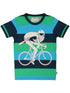 T-shirt til børn med viking på cykel 