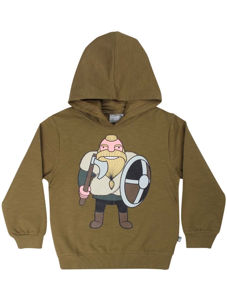 Hættetrøje til børn med viking 

