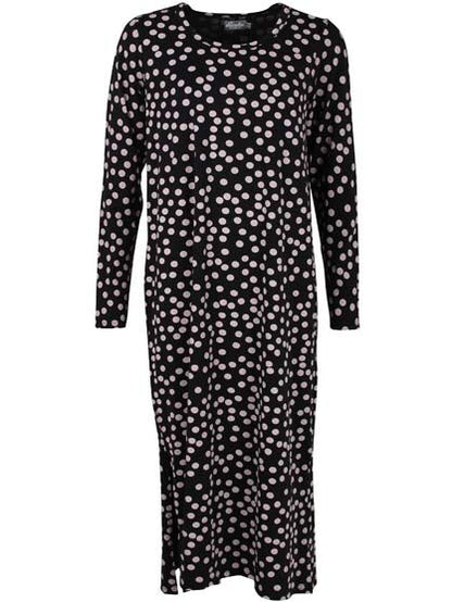 ORGANIC - Danecasilda dress Black/Lt Beige FUNDOTS