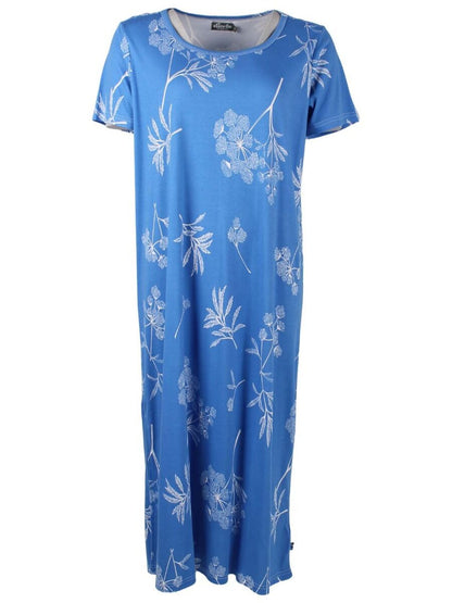 ORGANIC - Danecasilda dress Blue/Offwhite HEMLOCK