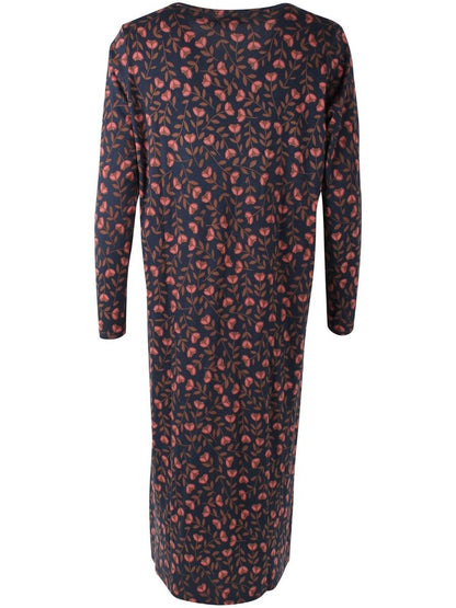 ORGANIC - Danecasilda dress Dk Navy/Redwine FLEURIE