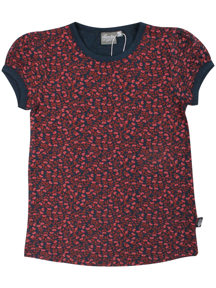 T-shirt til børn med blomster 