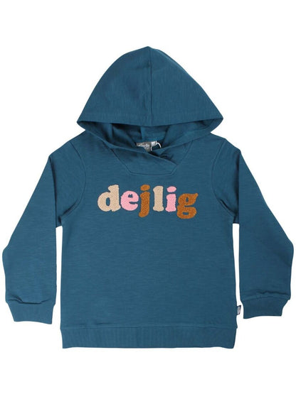 Hættetrøje med dejlig tekst 