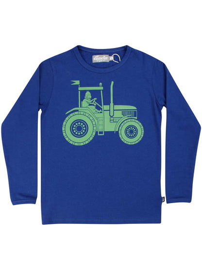 Bluse til børn med viking på traktor 