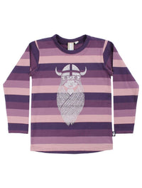 ORGANIC - Danemist Blouse Eggplant FREJA (Glitter)