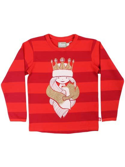 Bluse til børn med prinsesse og ræv  