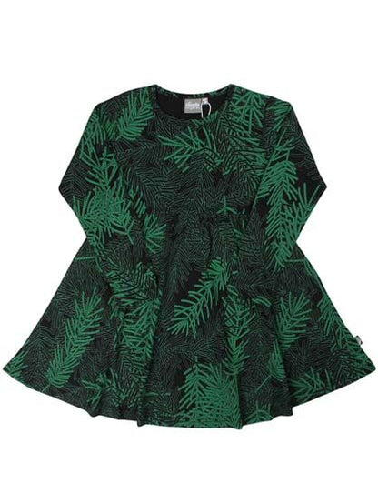 ORGANIC - Daneginger Dress Black/green FINEPINE