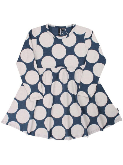 ORGANIC - Daneginger Dress Dusty navy/chalk MEGADOTS