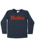 Sweater til børn med liebe tekst 