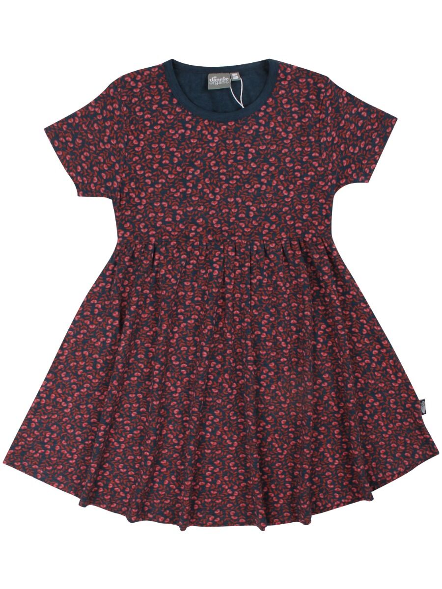 ORGANIC - Danelollipop Dress Dusty navy FLEURIE