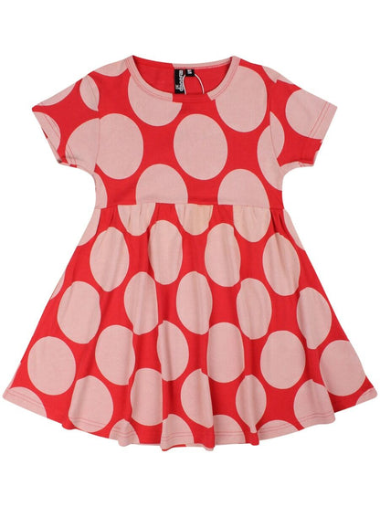 ORGANIC - Danelollipop Dress Ribs/chalk MEGADOTS