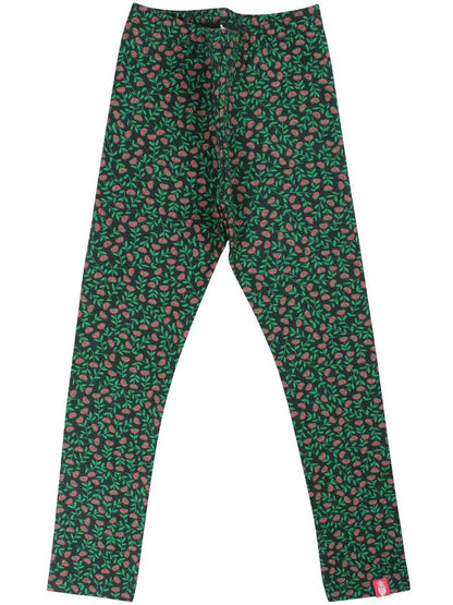ORGANIC - Danandrea Leggings Black/green FLEURIE