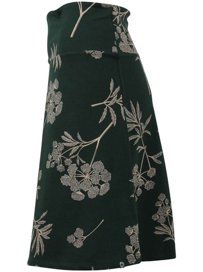 ORGANIC - Lissen Skirt Black green HEMLOCK