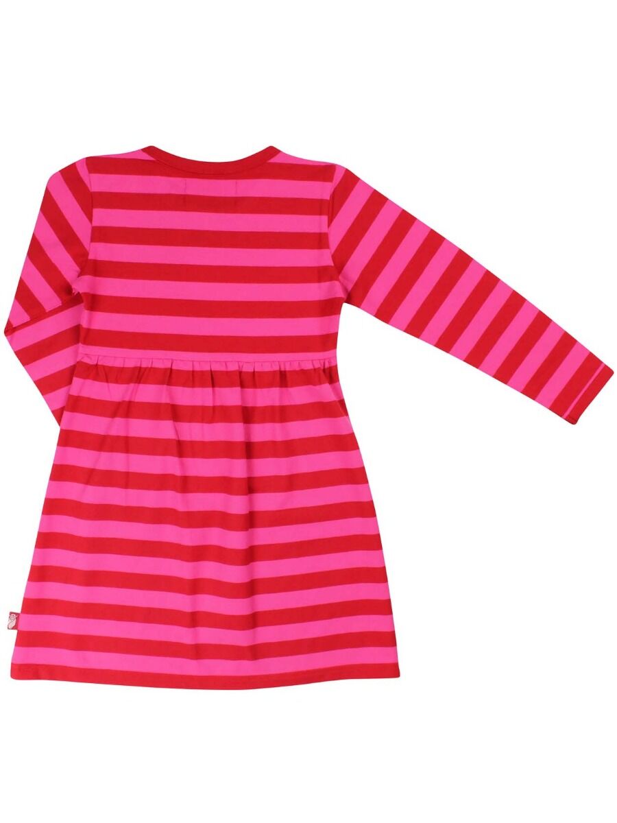 ORGANIC - Danedorte Dress Ox Red/Pow Pink PRINSESSE