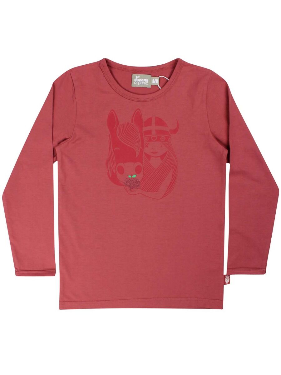Bluse til børn med viking og hest  
