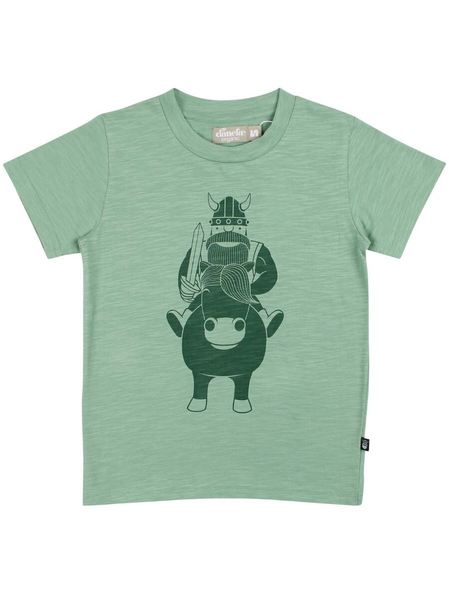 T-shirt til børn med viking på hest 