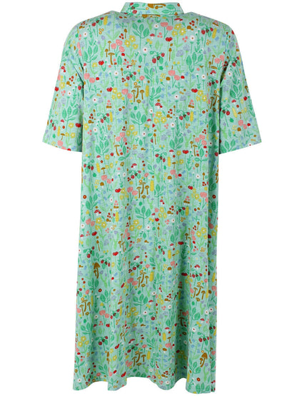 ORGANIC - Dananemone Viscose Slub Dress Foam BOTANICAL