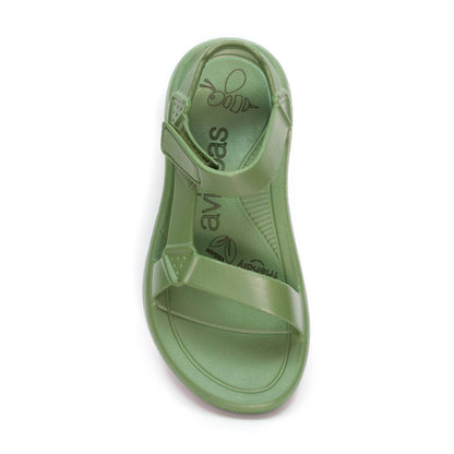 Calzame - Maui Flat Sandal Khaki
