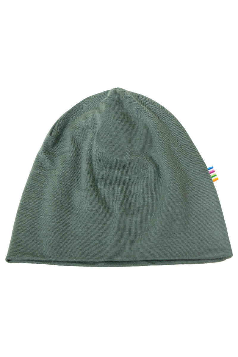 Joha Wool Beanie Double Layer Dark Green