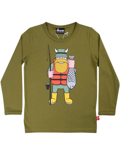 Bluse til børn med fisker viking