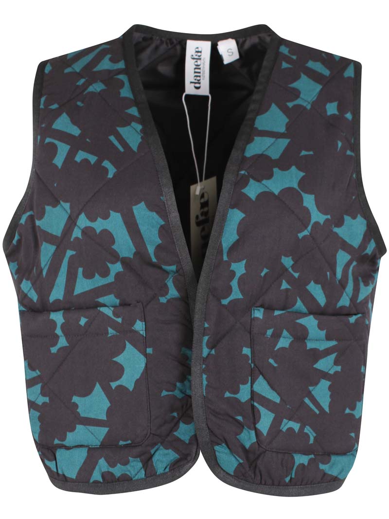 Daneblues Sateen Vest Dk Slate BRAMBLE