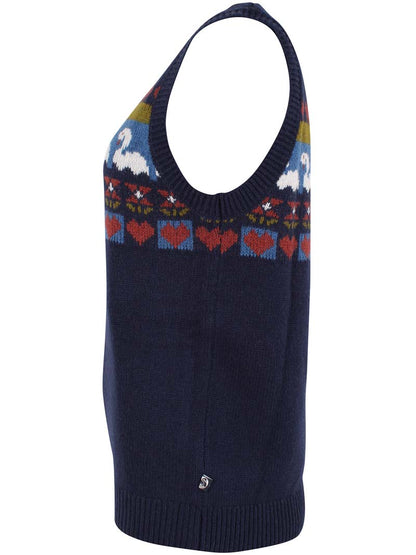 Danecuddle Wool Vest Dk Navy