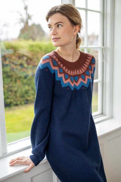 Danesukkertop Wool Sweater Dress Dk Navy