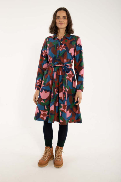 Daneribe Poplin Dress Ocean Blue GEOFLEUR