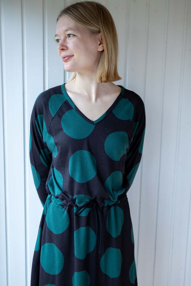 ORGANIC - Danouioui Interlock Dress Black DREAMYDOTS