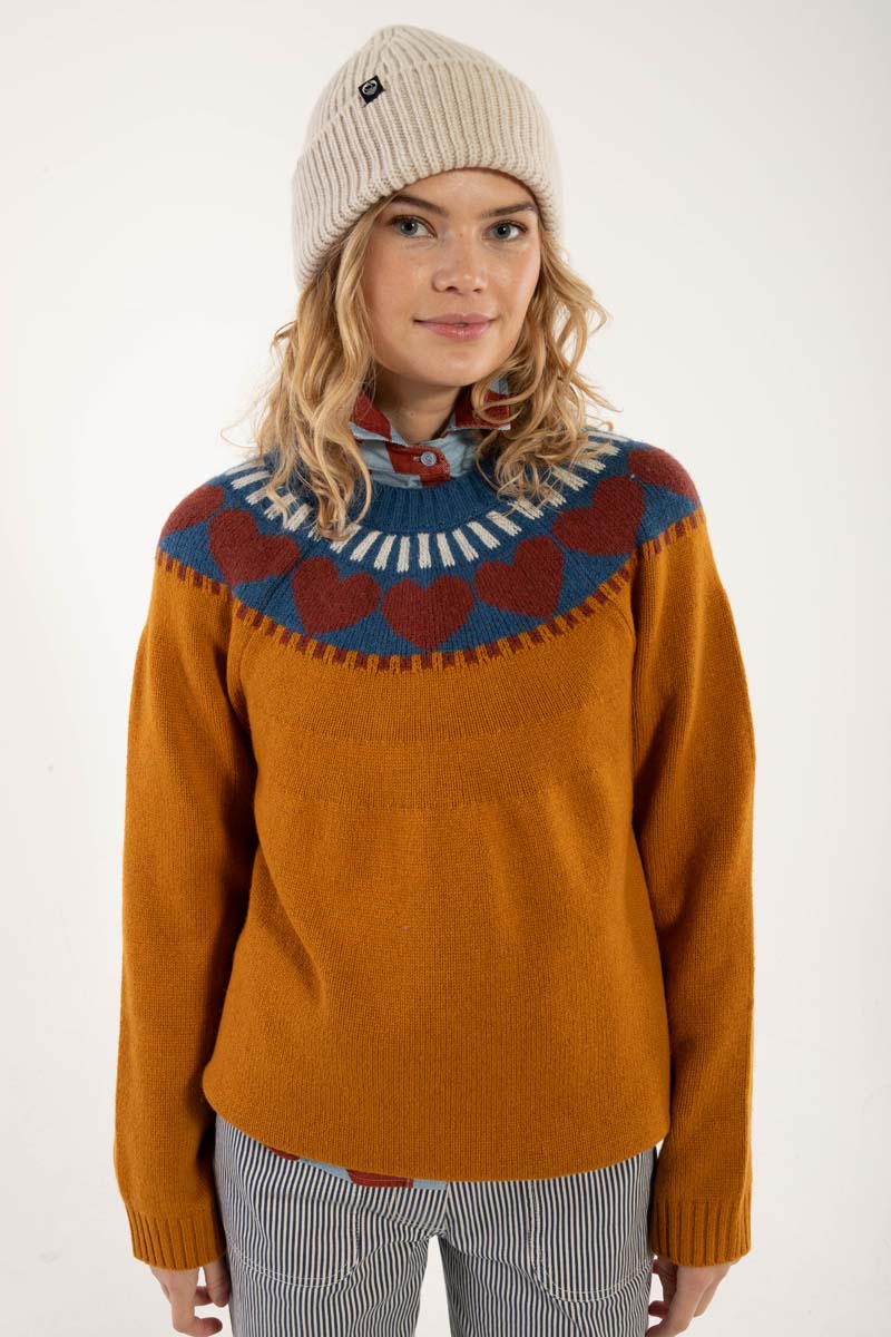 Uld Strik sweater med mønster