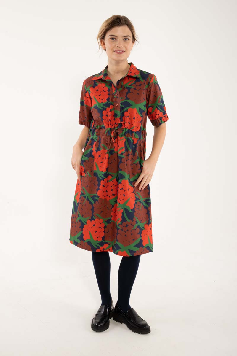Danesusanne Poplin Dress Bright Red MAXIBERRY