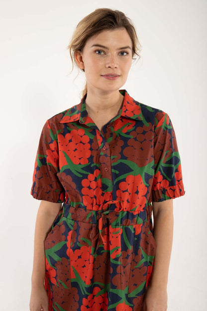 Danesusanne Poplin Dress Bright Red MAXIBERRY