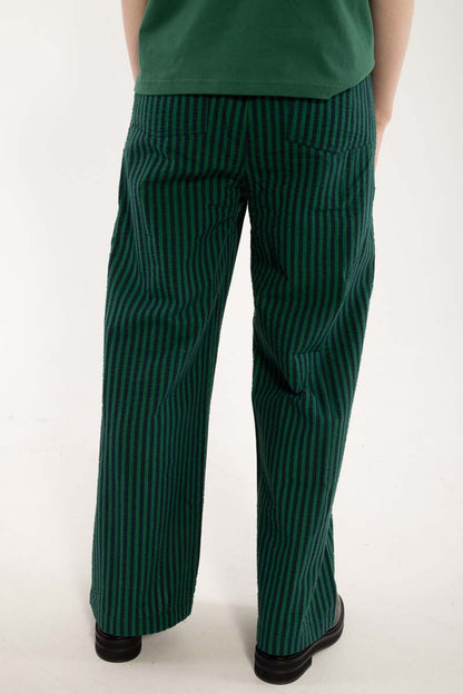 Danenynne Seersucker Pants Dk Navy/Dk Pine