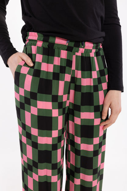 Danenynne Viscose Pants Dk Pine PIX