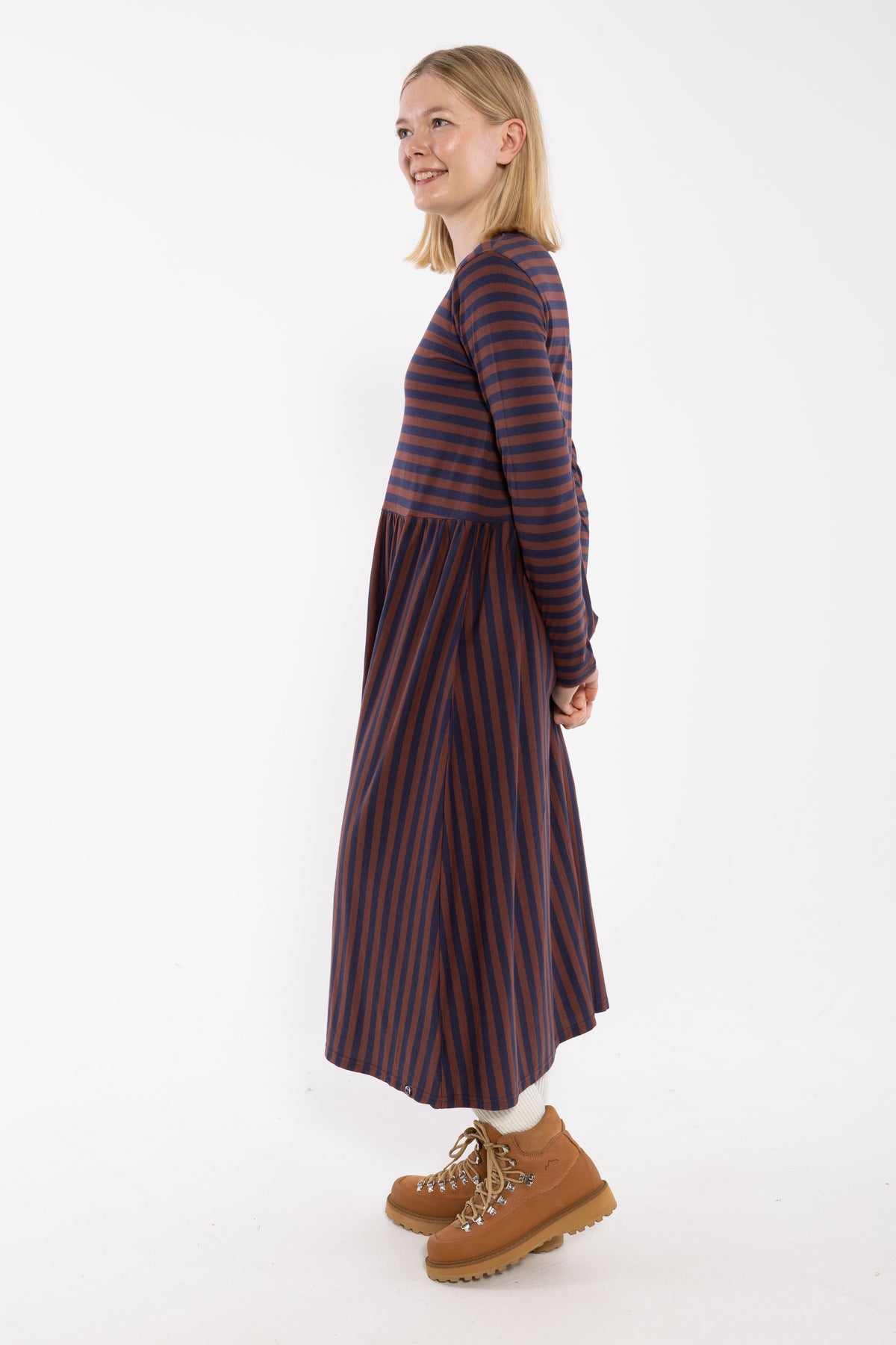 Danekroeyer LS Modal Dress Dk Navy/Dk Merlot