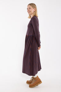 Danekroeyer LS Modal Dress Dk Navy/Dk Merlot