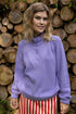 Smart højhalset sweater i en flot lyslilla nuance til kvinder