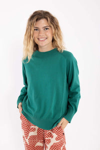 Danegertrud Wool-Mix Sweater Teal Lake