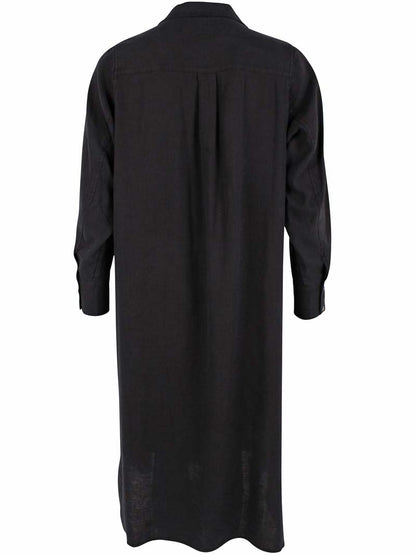 Danefolk Heavy Linnen Dress Black