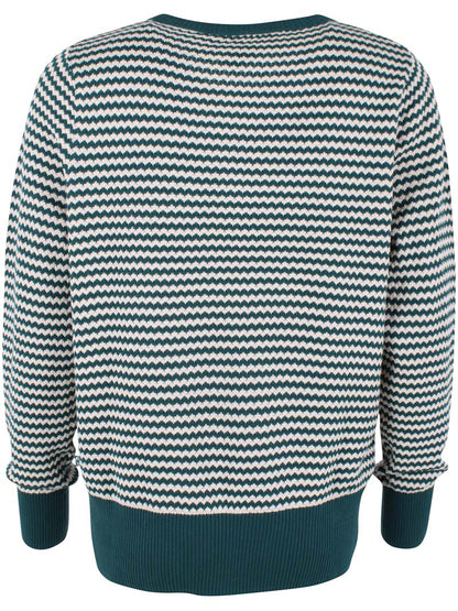 Danefox Pearl Knit Sweater Dk Slate/Chalk
