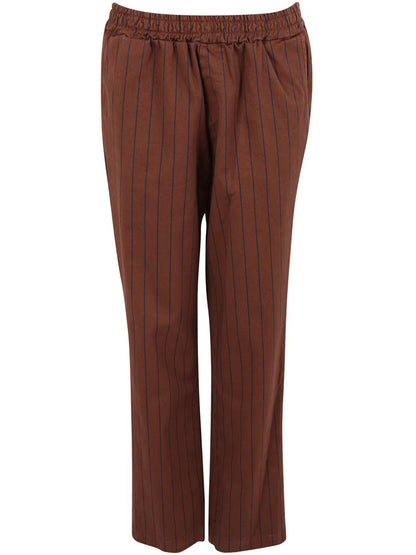 Daneholm Stretch Canvas Pants Brown/Dk Navy