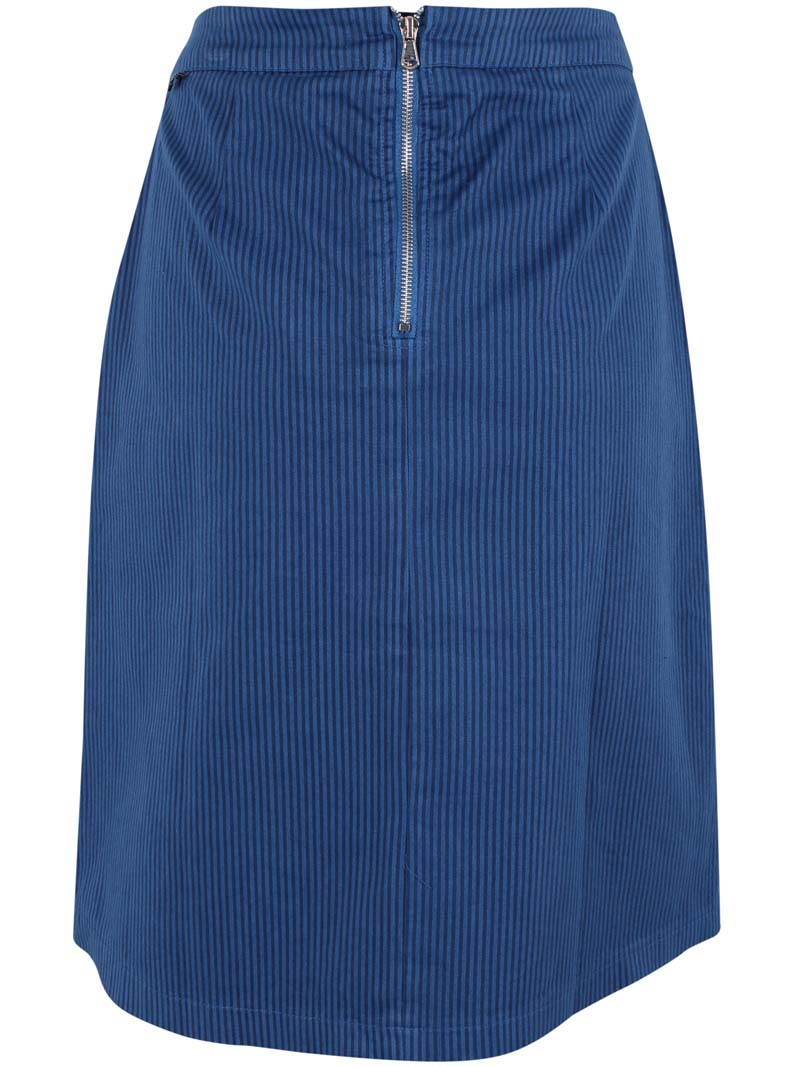 Danekage Stretch Canvas Skirt Warm Blue/Dk Navy