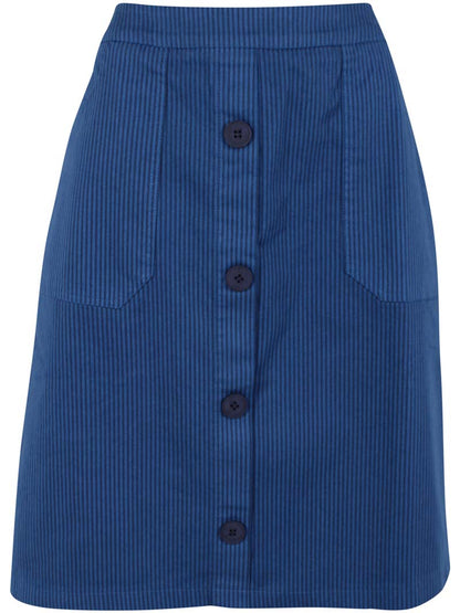 Danekage Stretch Canvas Skirt Warm Blue/Dk Navy