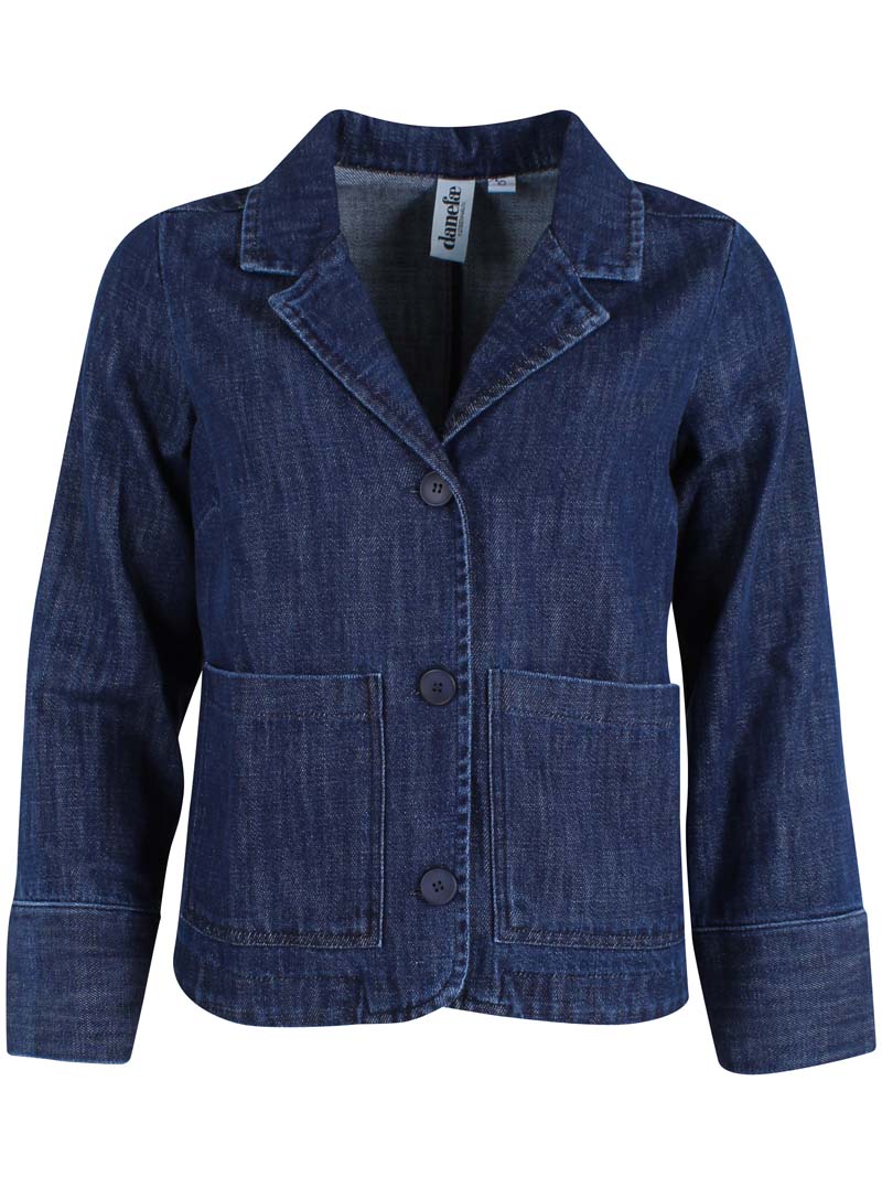 Lækker blazer i denim til kvinder