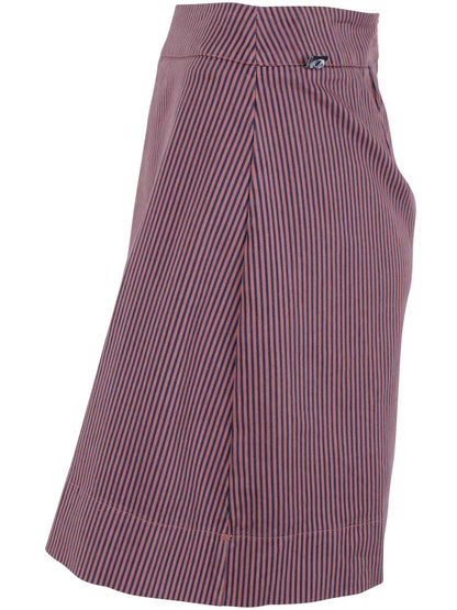 Danelondon Stretch Canvas Skirt Rose/Dk Navy
