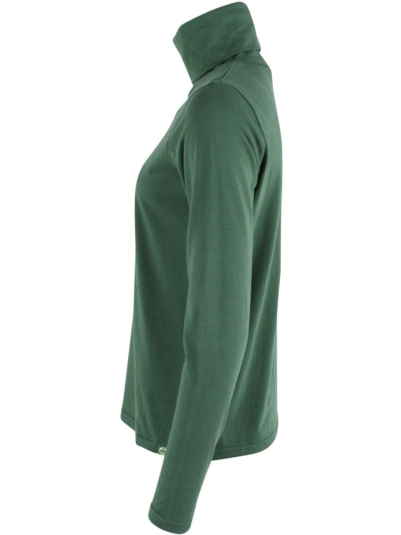 Danemanna Modal Rollneck Tee Dk Pine