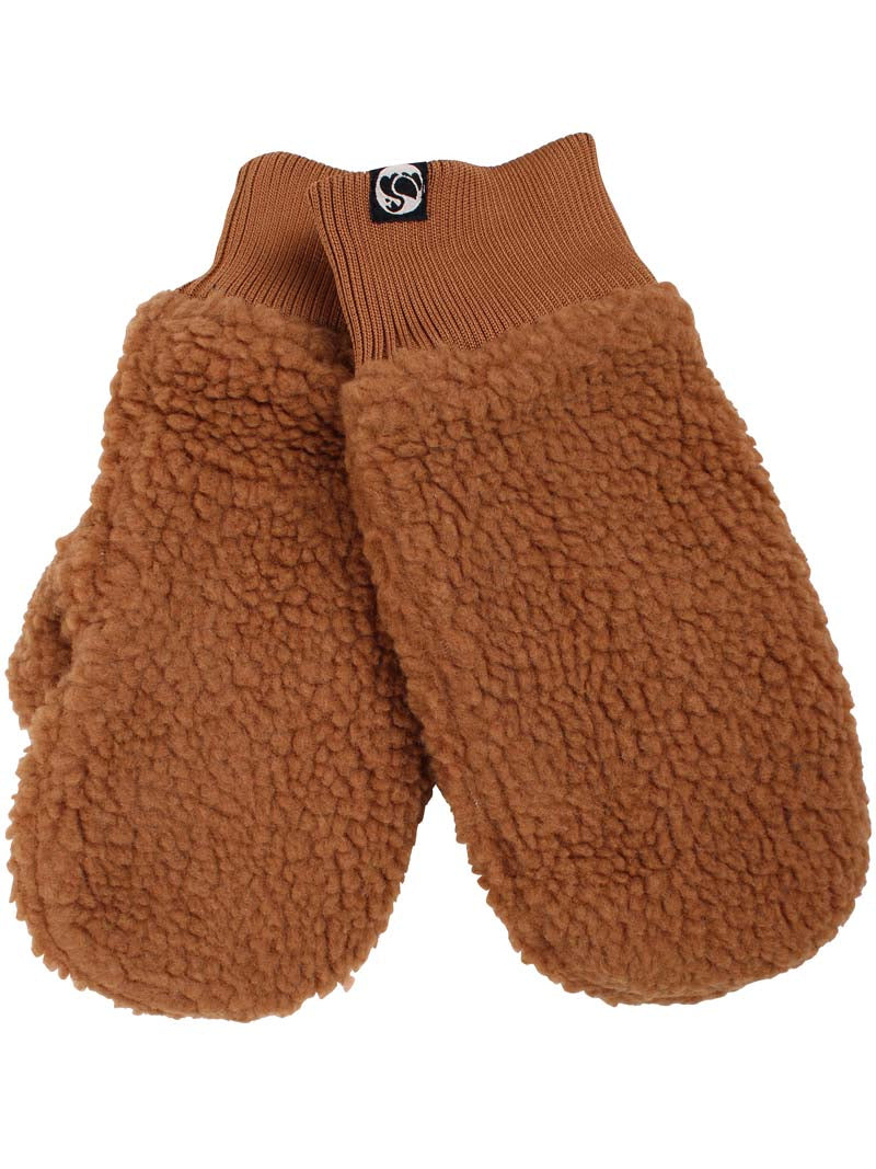 ESS - Danepuff Paws LADIES Fleece Mittens Brown