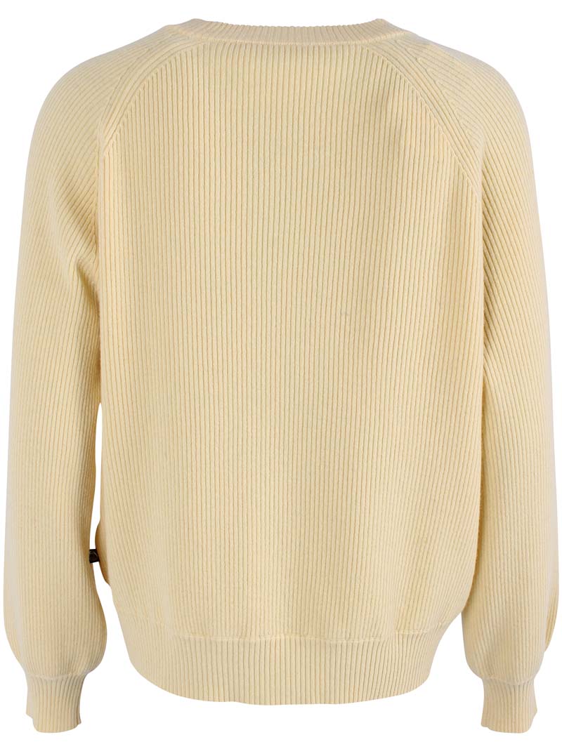 Danrelation Chunky Wool Sweater Soft Yellow 