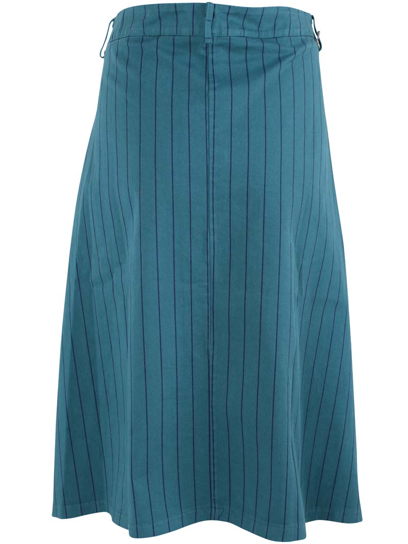Danesweetie Stretch Canvas Skirt Dk Slate/Dk Navy